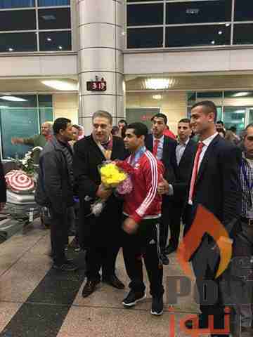 بالصور .. العلاقات العامة بجنوب القاهرة للتوزيع تستقبل ابن الشركة محمد ايهاب بطل مصر فى رفع الاثقال