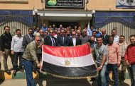 بالصور ..مسيرة للمهندس محمود عبدالفتاح والعاملون بشركة بتروشهد لانتخاب الرئيس السيسى