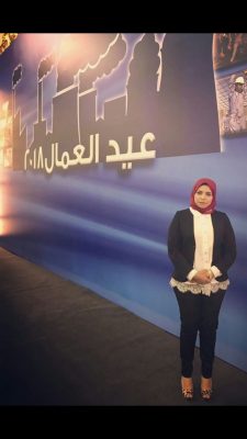 عضو نقابة العاملين بـ«غاز القاهرة» تهنئ العاملين بالشركة بعيد العمال 