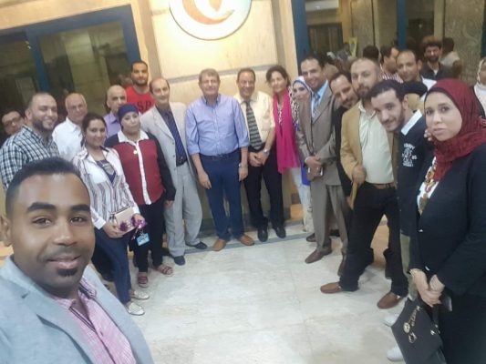 بالصور..حفل إفطار جماعي للعاملين بمستشفى البترول بمشاركة مصطفي ولطفي