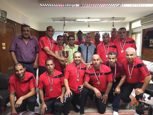 العبد يهنئ فريق وسط الدلتا لكرة القدم بعد حصوله علي المركز الثاني ببطولة الجمهورية للشركات