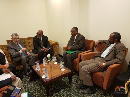 صور خاصة :  شاكر يؤكد للجنة المصرية السودانية المشتركة بدء التشغيل التجريبى لخط الربط الثنائى ديسمبر المقبل