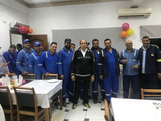 بالصور .. العاملين بموقع اجهار التابع لشركة عجيبة للبترول يحتفلون بالمولد النبوى الشريف