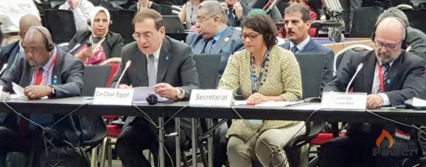 الملا خلال مشاركته في مؤتمر التنوع البيولوجي : حقل ظهر نموذجاً يحتذي به في تطبيق المعايير المحلية والدولية للحفاظ على التنوع البيولوجى