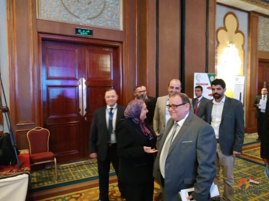 عسران يصل الى مقر المؤتمر العربي الصيني لالقاء كلمة وزير الكهرباء 