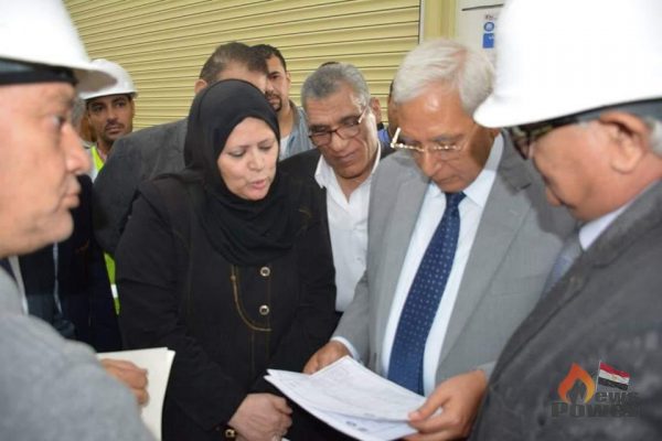 محافظ الدقهلية يُشيد بأداء المهندسة سوسو عبدالعزيز خلال تفقده انشاءات محطة تمى الامديد