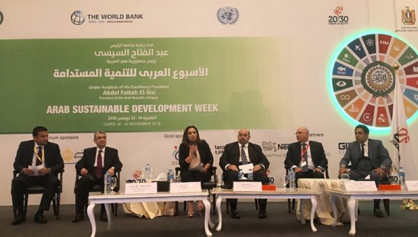 بالصور .. وزير الكهرباء يشارك فى الجلسة الختامية لفعاليات الأسبوع العربى للتنمية المستدامة 