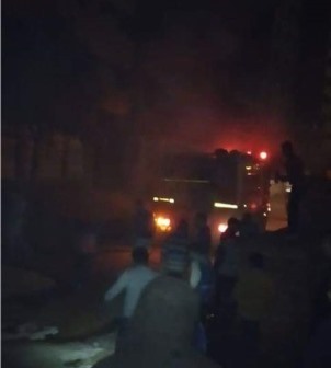 احتراق محول كهرباء بقرية ميت نما بالقليوبية .. والحماية المدنية تسيطر على النيران