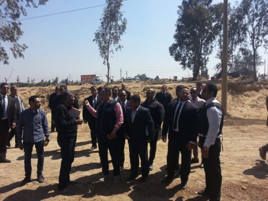 الان بالصور والفيديو .. ترسيم حدود محطة محولات القاهرة 500 Kv لمنع الاعتداءات