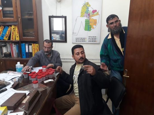 لجنة المواد المخدرة تبدأ اخذ عينات التحليل من العاملين بورش السبتية بشركة جنوب القاهرة للتوزيع 