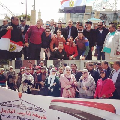 انابيب البترول تشارك في استفتاء التعديلات الدستورية بجميع محافظات مصر