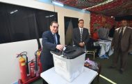 وزير البترول يدلي بصوته في الاستفتاء علي التعديلات الدستورية
