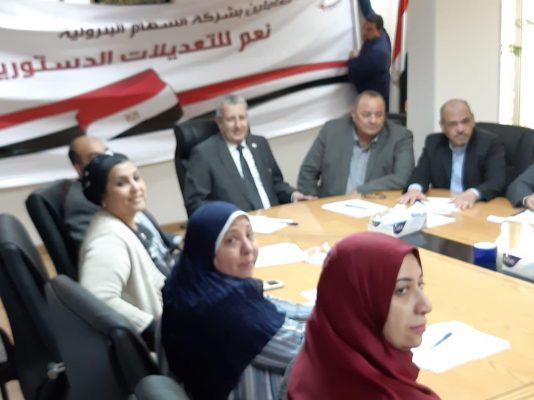 تحت رعاية المحاسب احمد عبد المطلب .. ندوات توعوية بشركة السهام البترولية للمشاركة في التعديلات الدستورية