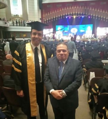 حصول مدير مكتب رئيس شركة مصر للبترول علي درجة الماجستير