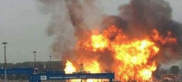 اندلاع حريق هائل فى شركة لإنتاج الغاز تابعة لسوناطراك الجزائرية