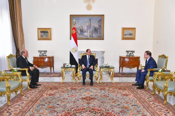 الرئيس السيسي يشهد حلف اليمين للنائب العام الجديد ورئيس مجلس الدولة