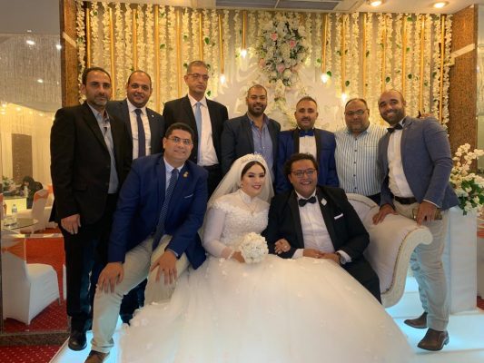بالصور .. حفل زفاف المهندس محمد سراج مسئول بشركة السويدي والمهندسة عزة راشد بالادار العامة للتفتيش الهندسي بايجاس