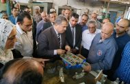  رئيس شركة جنوب القاهرة للتوزيع فى زيارة الى ورش الشركة بالسبتية لصيانة وتصنيع المهمات الكهربائية