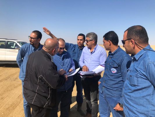 رئيس شركة بترو امير في زيارة الي حقل شرق غزلات لمتابعة الانتاج وشحن الزيت