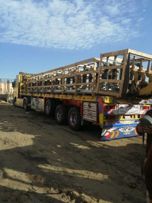 بالصور .. وصول مهمات الـ 66 kv الى موقع محطة محولات كفر الشيخ