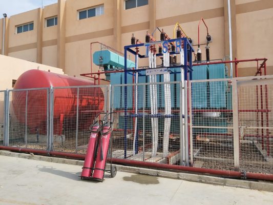 تحميل الجهد اليوم على محطة محولات مشتول السوق جهد 66KV