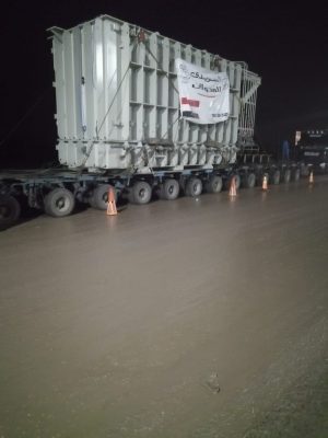 بالصور والفيديو .. وصول محولات السويدى قدرة 175 ميجا فولت امبير الى موقع محطة كفر الشيح لحساب تحالف هيوسونج - ZTPC