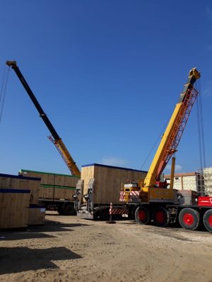شركة MMC تنقل مهمات GIS جهد 500/220 kV لمحطة محولات كفر الشيخ الجديدة لحساب  تحالف  HYOSUNG _ ZTPC