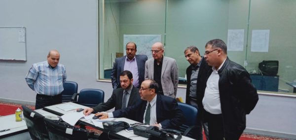 عاجل ... الابراشى يتفقد سير العمل بمركز نحكم القاهرة الاقليمى ويناقش المشاكل مع القيادات