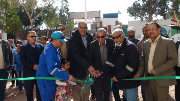 في اطار خدماتها المجتمعية .. بتروجلف تفتتح مشروعها التنموي لتطوير مدرسة حى الحراجية برأس غارب