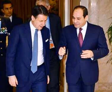 السيسي يعزي رئيس وزراء إيطاليا في ضحايا كورونا .. ويؤكد تضامن مصر مع بلاده
