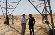 كهرباء مصر الوسطى تنجح فى وضع الجهد علي الدائرتين حديد المصريين /الزعفرانة جهد ٢٢٠ ك.ف