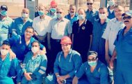 رئيس شركة انابيب البترول يتفقد قطاع الحمرا بميناء العلمين البترولى ويطمئن على أحوال العاملين بالموقع