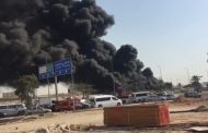 حريق خط أنابيب لنقل المواد البترولية بالكيلو 21 بمدينة العاشر