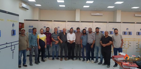 بالصور .. الخرافى ناشيونال تنجح فى وضع الجهد على مهمات 220/66/22 بمحطة شرق سوهاج جهد 500 ك.ف