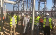 المهندس جمال عبدالناصر ومسئولى sieyuan يتفقدون مشروع محطة محولات جمصة استعدادا لوضع الجهد