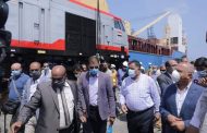 وزير النقل يستقبل الدفعة الخامسة من جرارات السكة الحديد الجديدة