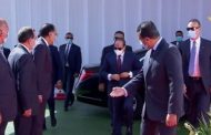 الرئيس السيسي يصل مقر افتتاح مجمع 