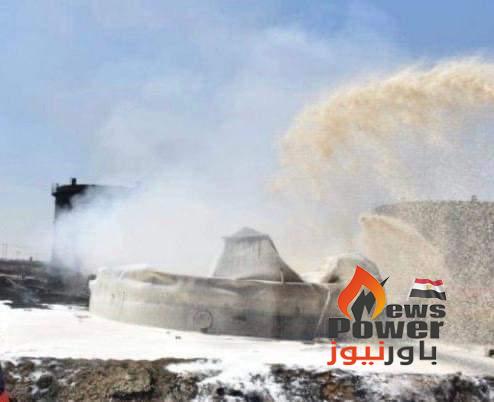 وزارة النفط العراقية : اخماد حريق مصفى القيارة بالكامل