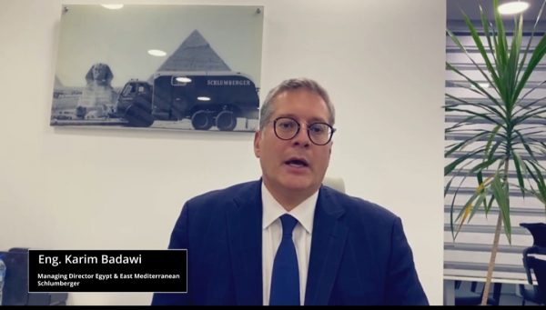 كريم بدوي رئيس شركة شلمبرجير مصر و السودان و شرق المتوسط يتحدث عن مبادرة وزارة البترول بالتعاون مع اللجنه الفرعية لايچبت اويل اند جاز 