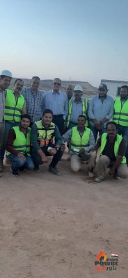 رئيس كهروميكا في زيارة تفقدية لموقع العمل بخط توشكى/بنبان جهد 500kv