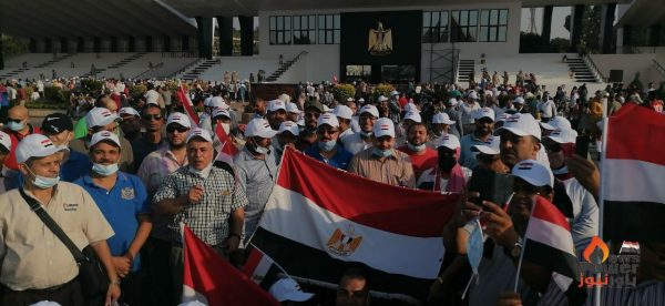رشيد للبترول تنظم مسيرة من المعادي الي المنصة للمشاركة في احتفالات اكتوبر بقيادة شريف حسب الله