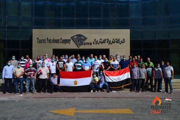 ثروة للبترول تنظم مسيرة حاشدة للمشاركة في احتفالات اكتوبر بقيادة بخيت