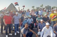 خالدة للبترول تنظم مسيرة حاشدة الي المنصة للمشاركة في احتفالات اكتوبر بقيادة عبد المنعم وداود