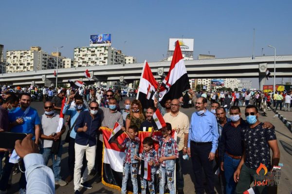 جاس كول تنظم مسيرة حاشدة الي المنصة للمشاركة في احتفالات اكتوبر بقيادة المهندس محمد عبد العزيز