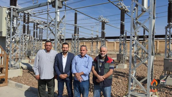 بالصور .. ابيك تكنولوجى تنجح فى وضع الجهد على مهمات دائرتى توسعات محطة شمال اكتوبر 220 ك.ف