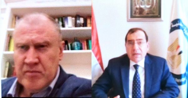 عبر الفيديو كونفرانس ..  وزير البترول  والسفير الاسترالي يناقشان نشاط التعدين فى مصر وأخر تطورات منتدى غاز شرق المتوسط