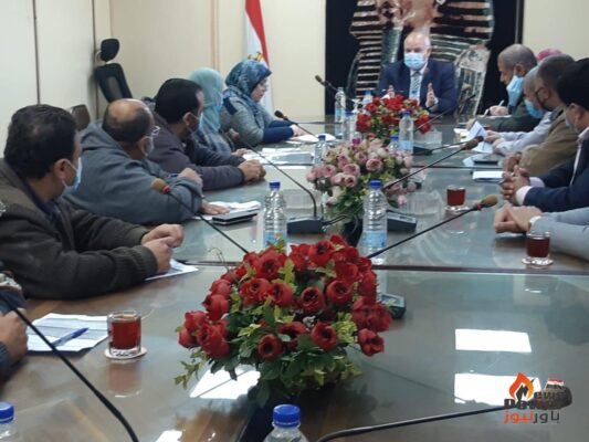 رئيس جنوب الدلتا للتوزيع يلتقي العاملين بقطاع المشروعات بالشركة