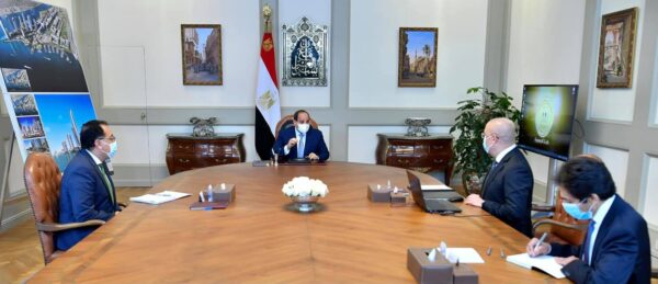 الرئيس السيسي يتابع الموقف التنفيذي وسير العمل بمجموعة المدن الجديدة علي مستوي الجمهورية