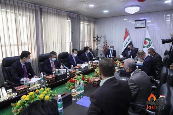 وزير النفط العراقي يبحث مع شركة JGC اليابانية تنفيذ مشاريع  الطاقة النظيفة ومراحل تنفيذ مشروع (FFC)