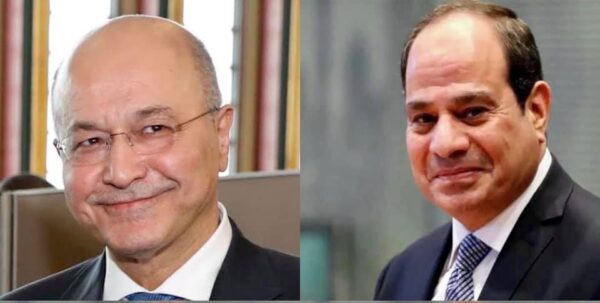 الرئيس  السيسي يعزي نظيره العراقي برهم صالح في ضحايا حريق مستشفي ابن الخطيب